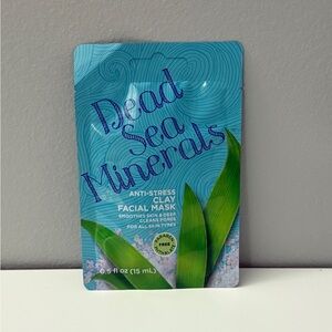 Dead Sea Minerals Anti-Stress Clay Facial Mask - Blue and Green